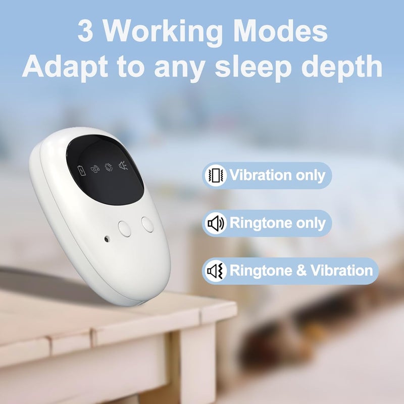 Maxsolve New Wireless Bed Wetting Alarm for Boys and Girls, USB-C Rechargeable Bedwetting Alarm with 3 Working Modes, Bed Wetting Solutions for Kids, Elderly, Night Time Potty Training for Kid - Image 4